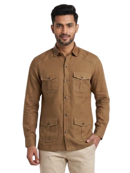 Image of Men's Hunting Shirt with 4 Pockets, Full Sleeves