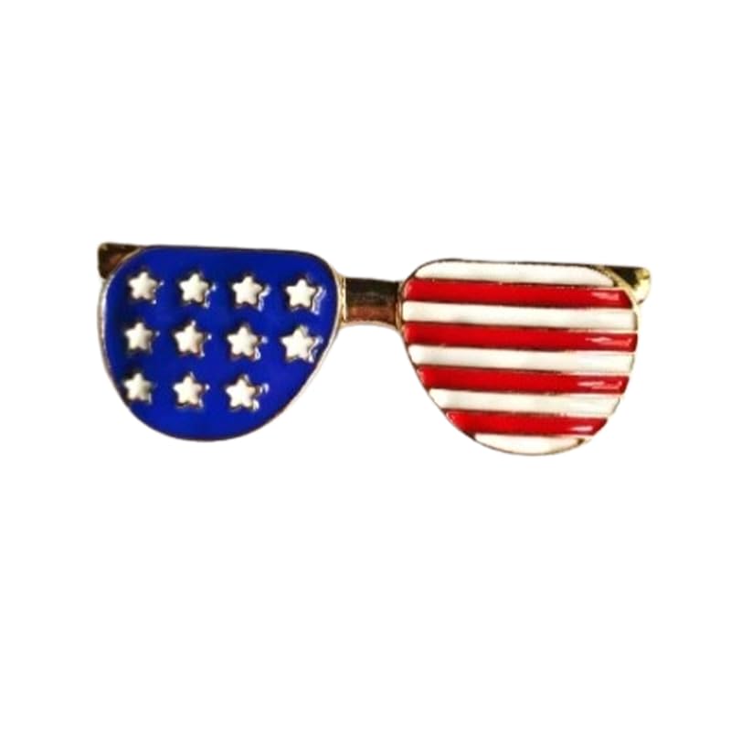 Image of USA Flag Brooch Pin Souvenir for United States of 2026 Veteran's Day Pin Patriotic Accessories Independence Day Decor Gifts for Sister