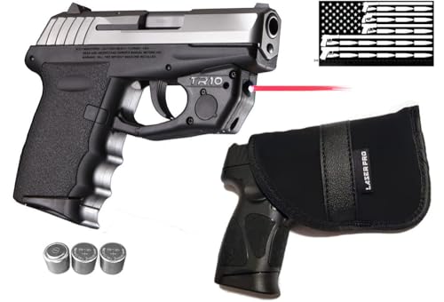 Red Laser Kit for SCCY® CPX-1 & DVG-1, CPX-2, CPX-3, CPX-4 Pistols with TR10 ArmaLaser, LASERPRO Laser Holster & 2 Extra Batteries