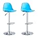 Stołek barowy, obrotowe stołki barowe, stołek barowy, regulowany stołek barowy, wysokie stołki barowe, obrotowy wysoki blat kuchenny wyspa krzesło do jadalni z oparciami, kuchnia śniadanie stołki barowe z podnóżkiem, niebieski