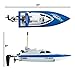 Top Race RC Boat Remote Control Boat, Rc Boats for Adults and Kids, Remote Control Boats for Pools and Lakes, Water Speed Toy Boat Radio Controlled Boats, Gift Toy (TR-800 Blue)