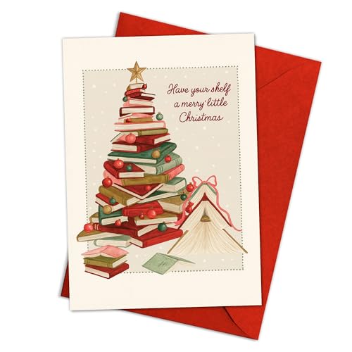 ʔ{D̃NX}XJ[h ? Have Your Shelf a Merry Little ChristmasAǎҁA}وAtA{̒ւ̂킢ʟzf[O[eBOA{̖ؕtwNX}XJ[h VO5.3C`×8C` 