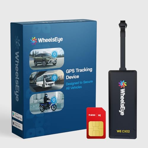Image of WheelsEye GPS | On-Site Installation, 12 Month Recharge (Airtel /Vi), 1 Year Free On-site Service, Trusted by 10 Lakh+ Customers | Secure, Faster, Reliable