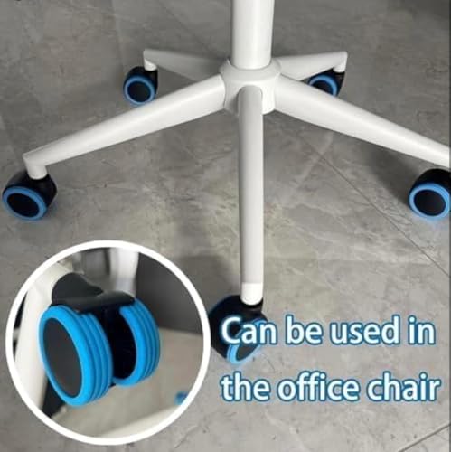 Image of Suitcase Wheel Cover Set of 8 Piece- Noise Reduction, Anti Scratch & Shock Absorption Silicone Protector Fits Most Trolley Luggage Bag & Office Chair