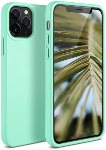 Coque iPhone 11 Pro durable et végétale coque biodégradable ONEFLOW turquoise