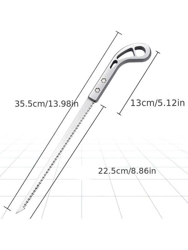 Image of Extra Long Hand Heavy Duty Tree Pruning Camping Carpenter Woodworking Tool Hand Saws for Cutting Branches Manual Survival, Gardening, Hunting, Wood Cutting