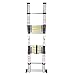 Senrob Aluminum Telescopic Extension Ladder,16.5 ft Extendable Folding Multi-Purpose Ladder Max 330 lbs. Capacity
