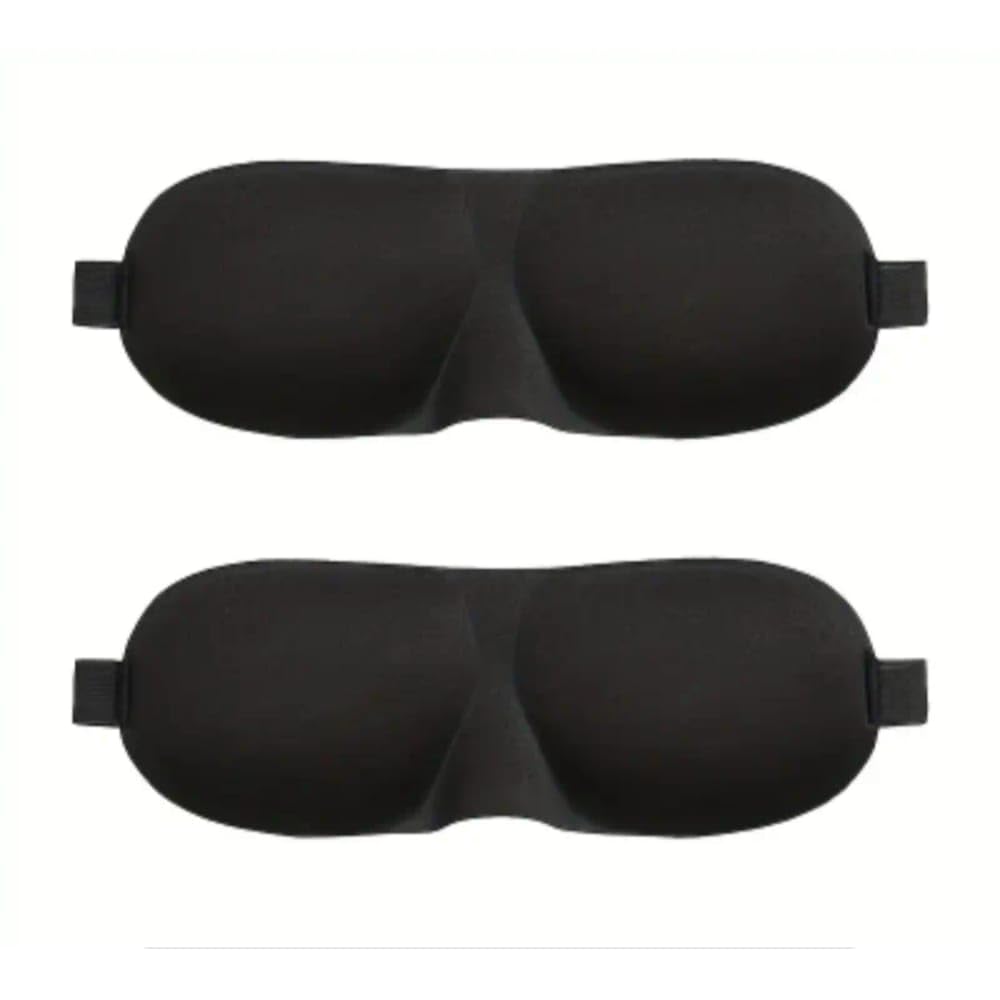 3D Sleep Mask For Men And Women Pack Of 2 Block Out Light,Upgraded Eye Mask With Elastic Brand,Soft And Comfy Eye Shade For Sleeping,Napping,Travel And Night Shift