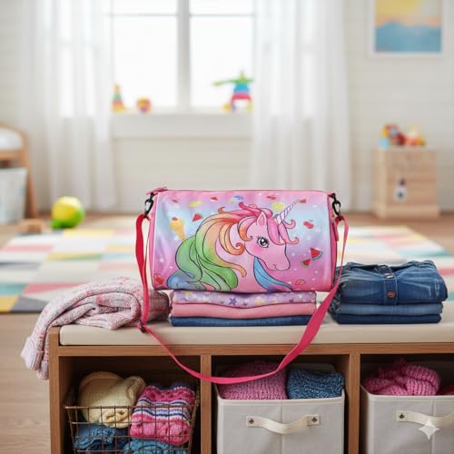 Stylbase Multicolor Polyester Kids Duffle Travel Bag for Travelling Gym, Dance, Swimming, Picnic, Sports, Traveling Bag for Boys & Girls Duffle Bag