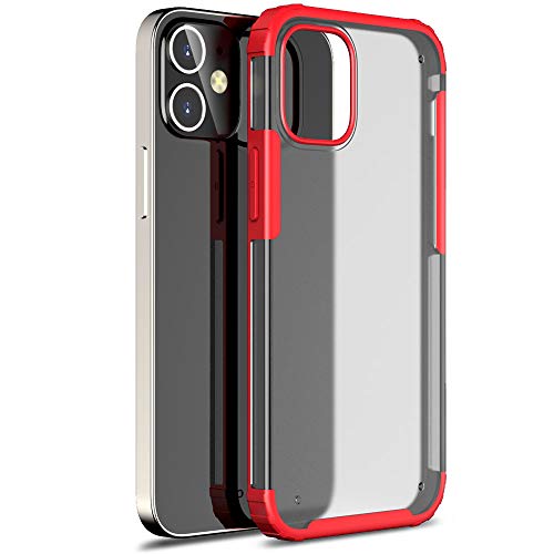 TECHGEAR iPhone 12 Mini Tough Case [Fusion FX Case] Slim & Light, Tough, Shockproof, Protective, Fused Gel Bumper & Hard Back Smooth Case Cover Designed For iPhone 12 Mini 5.4 (Red)