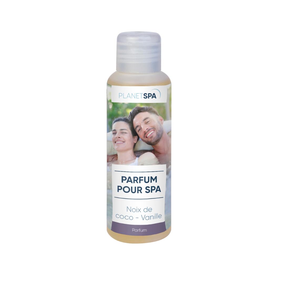 Planet Pool - Planet Spa - Kit Traitement Spa avec Parfum Coco Vanille - 6 Mois - 6 en 1 - pour Spas Gonflables Et Portables
