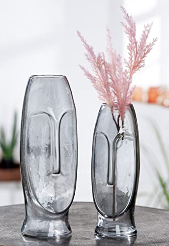 Casablanca Glass Vases, Grey, Height 30 cm, Höhe 30 cm - Image 2