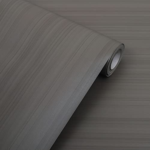 Abyssaly Klebefolie Möbel Holzoptik Vintage Grau Möbelfolie Holz Selbstklebende Folie 44cm X 500cm Wasserdicht Dekofolie Vinyl Streifen Tapete für Möbel Küche Wände Weihnachtsdeko Cover
