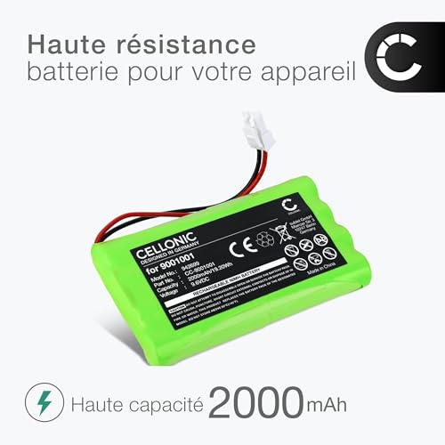 Batterie Somfy 9001001 Bosch Dexxo Compact Optimo CELLONIC 9.6V - 2