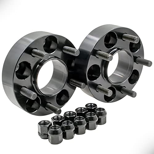 Wheel Accessories Parts 2 Hub Centric Wheel Adapter Spacer - Bolt Pattern Bolt Circle 5x4.5 to 5x4.5 (5x114.3 to 5x114.3) with M14x1.50 Thread Pitch 70.5 ID/OD (1.50 in Thick)