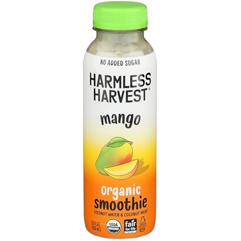Harmless Harvest, Organic Mango Coconut Smoothie, 10 Fl Oz Bottle Cover