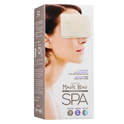 Magic Bag Lavender Aromatherapy Eye and Sinus Pillow – Relaxing Spa Experience, Organic Ingredients, Versatile Hot/Cold Therapy, Luxurious Comfort, Environmentally Friendly Design, Health Canada Registered