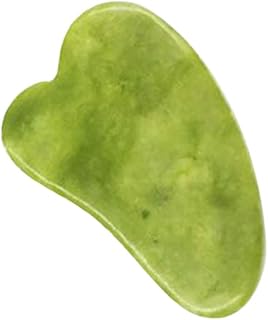 Pedra jade,Placa de raspagem Pedra de jade Ferramenta de massagem para raspagem Massageador facial para rosto Olhos Pescoço Corpo Pele Levantamento e firmeza