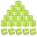 HEQUSigns 20 Pcs Reflector Snap Bands Fluorescent Slap Armbands Reflector Strips High Visibility Slap Safety Bands for Children Adults Boys and Girls When Cycling Running Jogging