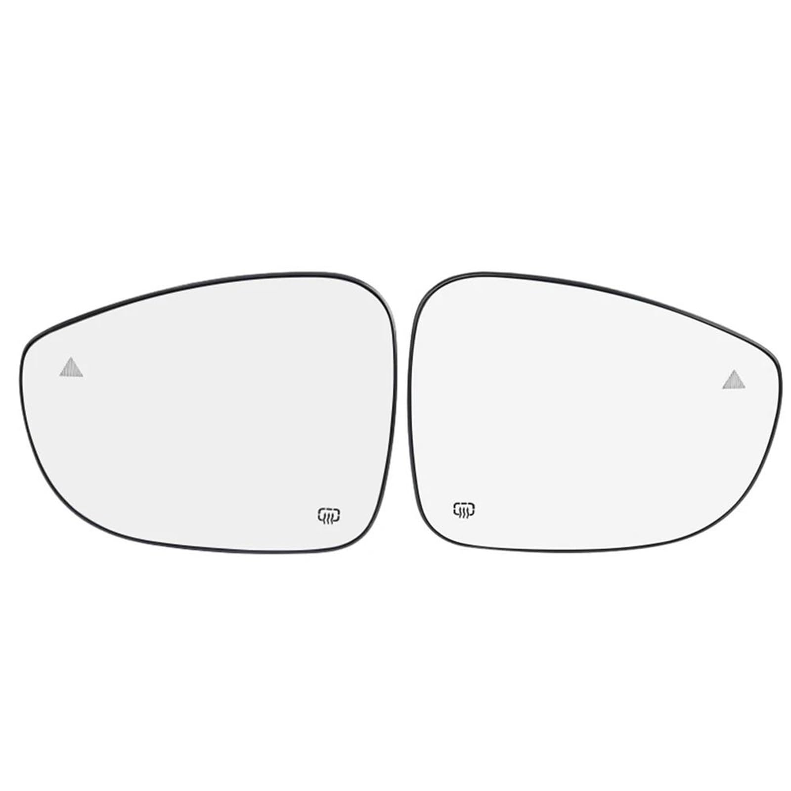 Vetro Specchio Retrovisore per Chrysler per Pacifica 2017-2025 per Voyager 2020-2022 Sinistra Lato Destro Ala Riscaldata Vetro Specchietto Retrovisore Blind Spot Riscaldato(Left)