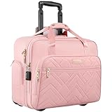 ROSECER Rolling Laptop Bag, 17.3 Inch Premium Laptop Briefcases with Wheels for Women, Waterproof Rolling Computer Bag Work Bag Laptop Case for Travel Work Office Business