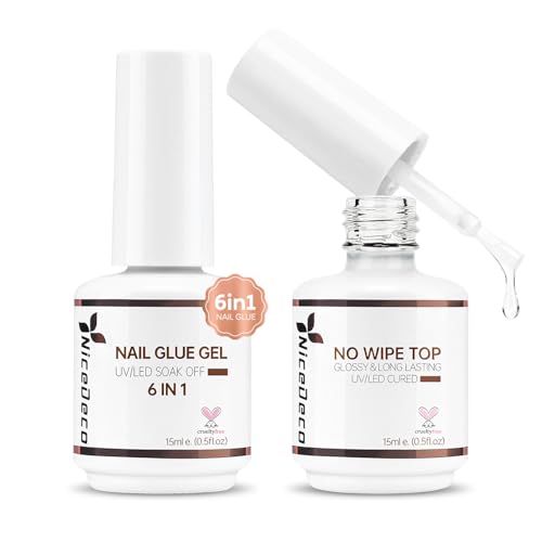 Nicedeco Gel Nail Polish 6 en 1 Set 2PCS 15ML