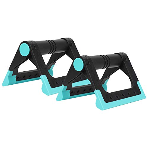 JULYKAI Foldable Pushup Stand, 2Pcs Stainless Steel Multifunction Push Up Handles with Non-Slip Foam Handle and TPR Pad, for Gym Fitness