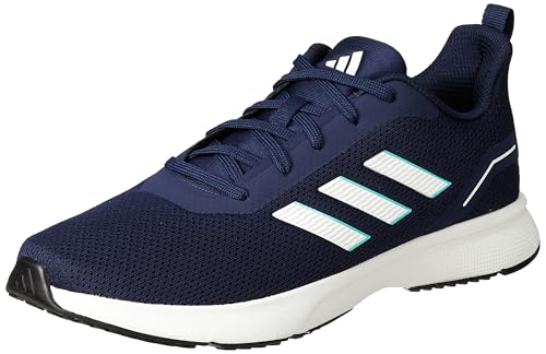Adidas Men Synthetic & Textile AdiTron M Running Shoes NGTSKY/FTWWHT/MINRUS UK-11