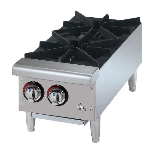 Star Mfg Star-Max Gas Step-Up 2-Burner Hot Plate