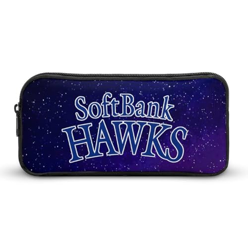 福岡ソフトバンクホークス文具ケース ペンケース 収納グッズ 筆箱 ペンバッグ 筆入れ 多機能 学用品収納 大容量軽量 伸縮性が良く、繰り返し使用可能 傷防止 防汚 掃除が簡単 いろいろな文房具を収納 オフィス小物 コスメバッグとして 男女兼用 携帯便利