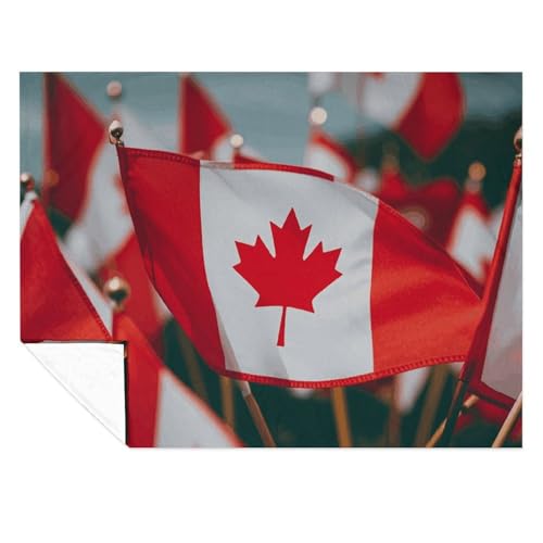 Couverture flanelle Canada pour cocooning canapé et nuits fraîches