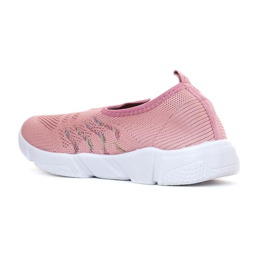 Image of Khadim's 6780146 Stylish Lightweight All-Day Comfort & Breathable Durable Fitness Slip-On Sports Shoes for Women