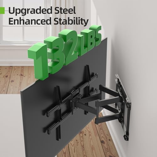 image for USX MOUNT Full Motion TV Wall Mount for 42-80 Inch TVs up to 132lbs, W