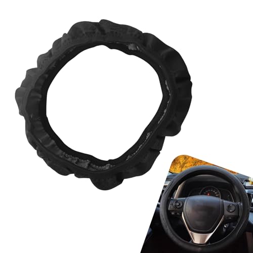 DACIRTY Funda para volante, piel de microfibra suave, doble círculo, sin círculo interior, banda elástica, accesorio universal para las cuatro estaciones, universal aplicable a la mayoría de los