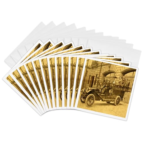 Cartes de vœux vintage pompier pour célébrer les héros au quotidien