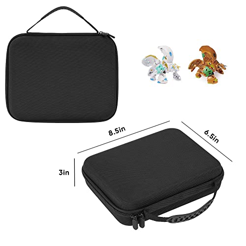 Minahao Toy Storage Box Compatible with Bakugan Battle Planet,BakuCores,Armored Alliance,Geogan Rising,Sponge is Pre-Slotted in Two Sizes,Compatible with Different Bakugan Toys(CASE ONLY)