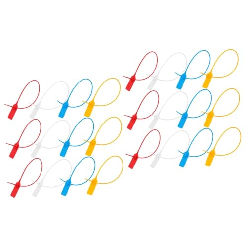 PartyKindom 2sets Luggage Security Seals Numbered Shipping Seals Pull Tight Safety Tag for Containers Trailers 48pcs*2