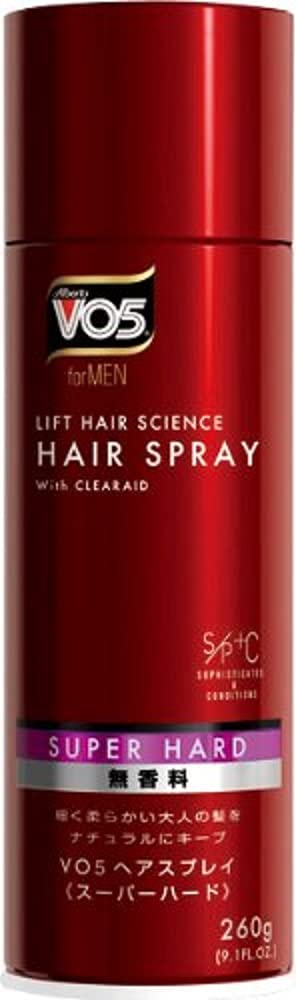 Amazon | VO5 for MEN ヘアスプレイ 無香料 260g×1 スーパーハード