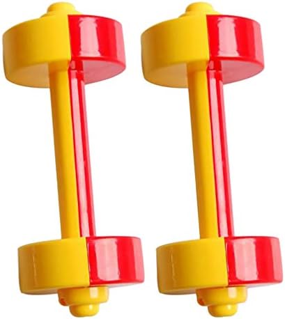 Toddmomy Kids Dumbbell Toy 1 Pair Kids Weight Lifting Set Plastic Dumbbell Toy Home Gym Sports Workout Equipment for Kids