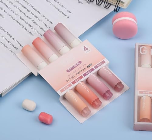 Image of Shuttle Art Aesthetic Cute Pastel Highlighter Pen Set (4 Pcs)-Soft Color Ink Highlighters, Quick Dry No Bleed Marker Pens with Chisel Tip for Note Taking,Journaling,School & Office Stationery(Orange)