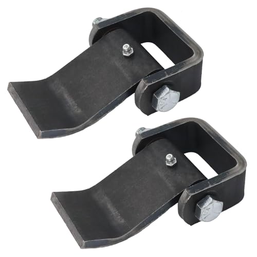 Weld on Trailer Hinges Heavy Duty Greasable Dump Trailer Trucks Door Hinge Strap Style Short Leaf Pack of 2