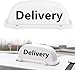 Delivery Taxi Top Light Taxis Sign Cab Roof Top Illuminated Sign LED Lights Sealed Base with 3m Power Cable Delivery Signs Light- 12V Magnetic Base Waterproof Taxi. Dome Lights