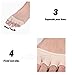 XEMZ Open Five Toe Socks Peep Toe Forefoot Cushions Yoga Pilates Ballet Dance Pads