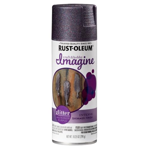Image of Rust-Oleum Imagine Craft & Hobby Glitter Spray Paint Glitter Multi-Color Purple 10.25 oz.