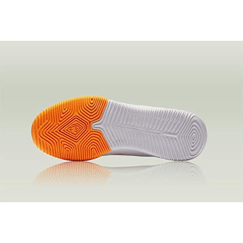 Tênis Nike JR Superflyx 6 Academy para uso interno, White/Grey, 4.5 Big Kid