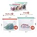 HOMELUX THEORY Reusable Freezer Bags, 4Pcs Reusable Ziploc Bags Silicone Airtight & Leakproof, Food Grade Reusable Silicone Food Storage Bags, Silicone Snack Bags for Travel, Picnic & Camping (2L, 2M)