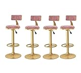 Tabouret de bar confortable/robuste pour la famille Tabouret de bar : le dossier et le siège sont fabriqués en éponge haute densité et recouverts de velours, ce qui apporte une expérience confortable.Le cadre en métal du tabouret de bar Family Stool Bar Stool est très solide et durable.La capacité de charge de 310 livres vous offrira une sécurité suffisante.