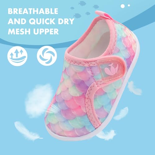 Image of FEETCITY Baby Boys Girls Water Shoes Quick Drying Aqua Sock Outdoor Beach Pool Shoes