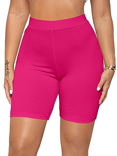 Image of KYDA Women's Anti Bacterial Cycling Shorts, Under Skirt Biker Shorts, High Waist Stretchable Yoga Shorts & Gym Workout Skin Fit Shorties