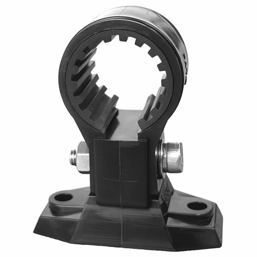 興栄化成 防振樹脂パイプクランプ T字ブラケット付 31mm パイプ固定金具 ジョイント 壁 黒 KFBS24B-3405